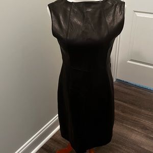 Antonio Melani Black Leather Dress. Classy & Elegant!